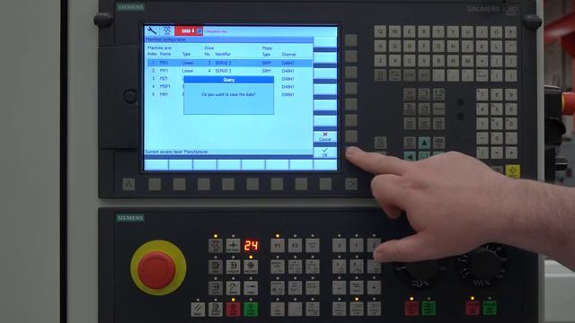How to save data and back up machine on a Siemens 828D control смотреть онлайн