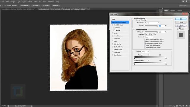 [Photoshop Master] - How to comic book cartoon effect смотреть онлайн