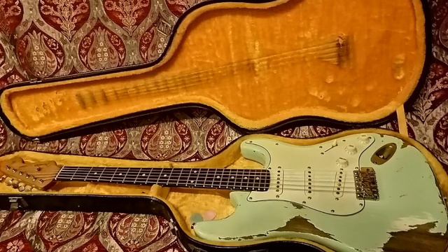 Surf Green Heavy Relic Partscaster with Fender Tone Master Deluxe Reverb. No talking смотреть онлайн