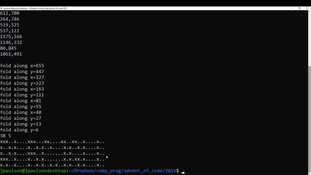 Advent of Code 2021 - Day 13 смотреть онлайн