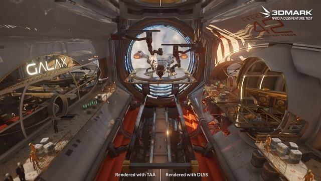 3DMark: TAA vs DLSS image quality comparison using the NVIDIA DLSS feature test смотреть онлайн