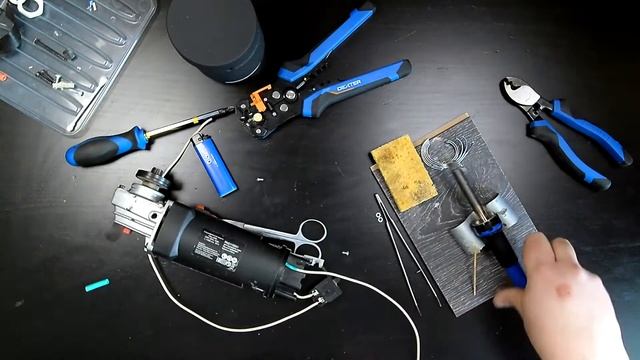 Переделка болгарки (УШМ) под аккумуляторы Li-ion 18650 | DIY Cordless Grinder With DC 775 Motor