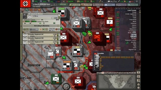 Hearts of Iron 3 Semper Fi 1944 September Germany Gameplay (5 Divisions Pocket) смотреть онлайн