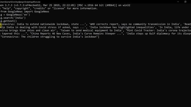 GoogleNews API using Python смотреть онлайн