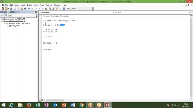 Data Type in MS Access VBA in Hindi смотреть онлайн
