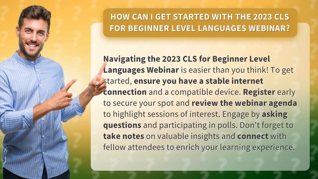 How Can I Get Started with the 2023 CLS for Beginner Level Languages Webinar? смотреть онлайн