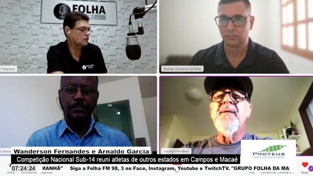 FOLHA NO AR 27 02 24 Wanderson Fernandes Diretor Da Liga Macaense De Desportos E Arnaldo Garcia Rad смотреть онлайн