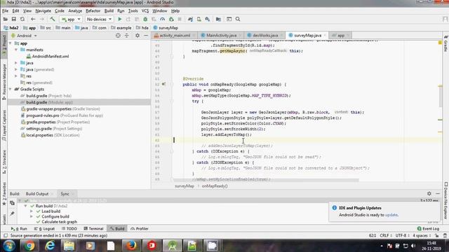 How to use Shape file/ geoJson file in Android Studio. смотреть онлайн