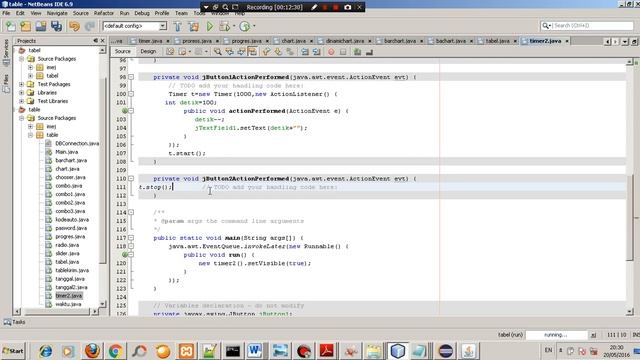 Tutorial java netbeans indonesia part 52 Timer 2 смотреть онлайн
