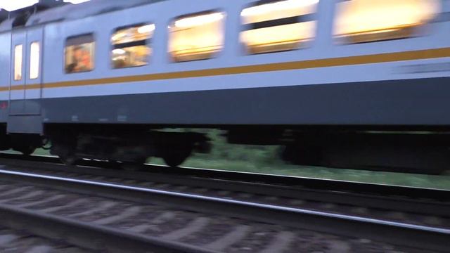 Электропоезд ЭП2Д-0121 ЦППК перегон Голицыно - Петелино смотреть онлайн