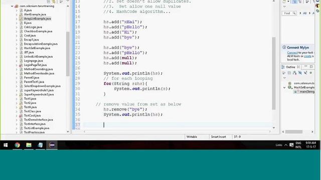 Tutorial 17 - HashSet & TreeSet in JAVA смотреть онлайн