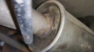 Ремонт глушителя, как заварить без снятия с авто.#Дежавю