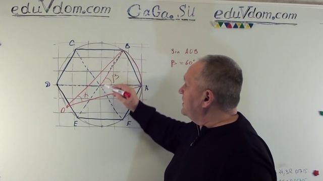 тест ОГЭ / ГИА 2015 - задача № 12 - найти синус угла sin - 9 класс - модуль геометрия #12 смотреть онлайн