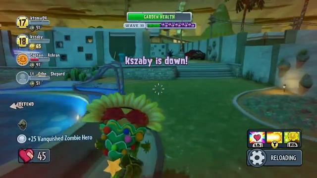 Plants Vs Zombies: Garden Warfare - Garden Ops on Crash Course Co-op Gameplay (PC) (HUN) (HD) смотреть онлайн