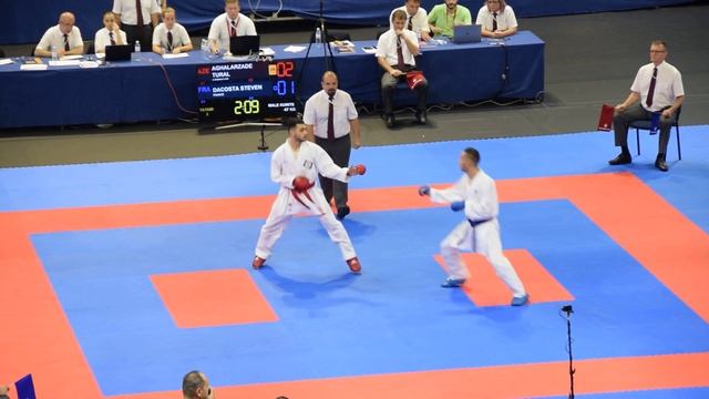 DACOSTA STEVEN vs AGHALARZADE TURAL, Karate 2018 European Championship смотреть онлайн