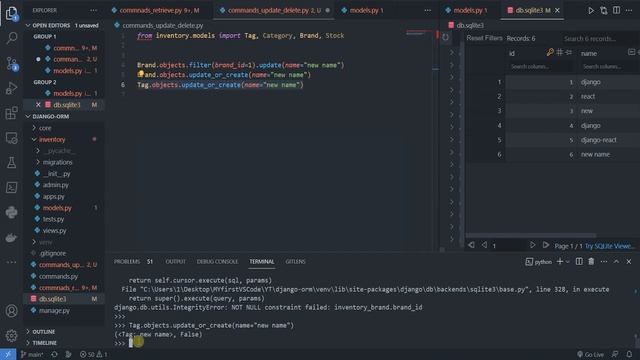 Django ORM Совершенствуем... Update bulk_update #14 #reactjs #проект #django #js #python смотреть онлайн