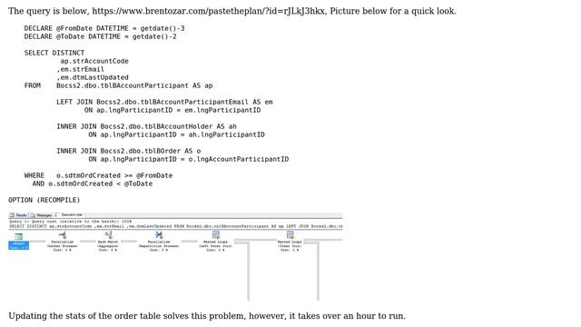 Databases: How can I update statistics adding the data of the last day only? смотреть онлайн