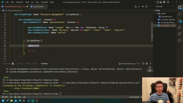 Developing a Web Application with PowerShell - Pode, the PowerFul Module