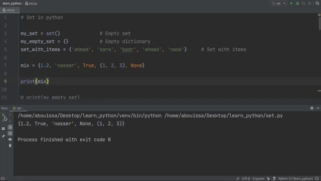 Set in Python | المجموعة في بايثون смотреть онлайн