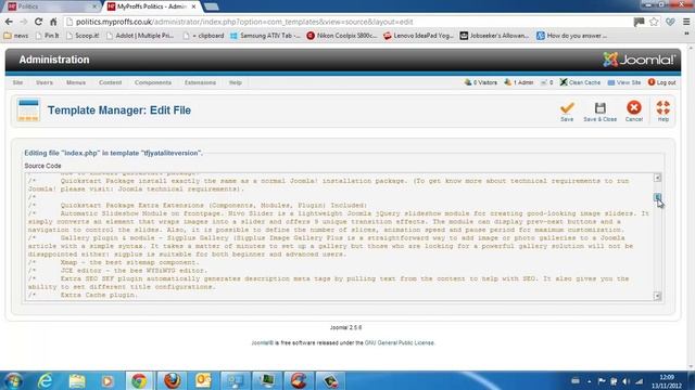 How to remove the footer in Joomla 2.5 смотреть онлайн