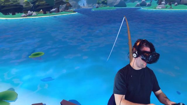 I Caught a ROCKET FISH!!! | Crazy Fishing VR (HTC Vive) смотреть онлайн
