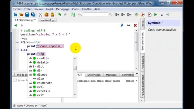 La Structure Conditionnelle If En Python смотреть онлайн