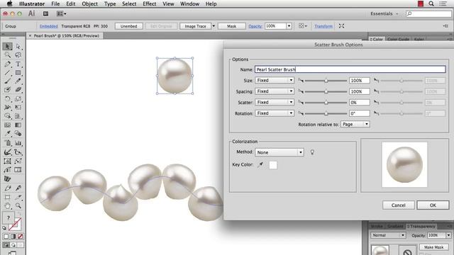 Illustrator Pearl Image Brush смотреть онлайн