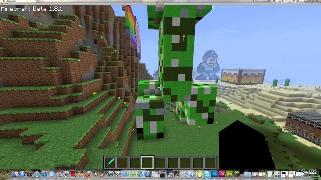 Minecraft Pixel Art - Creeper - Tutorial смотреть онлайн