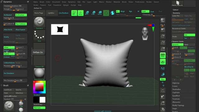 ZBRUSH TUTORIAL_ HOW TO SIMULATE CLOTH IN ZBRUSH (IN DETAILS) смотреть онлайн
