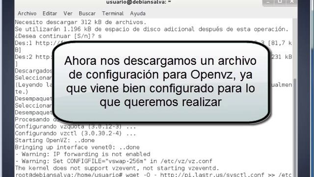 Crear máquina con Openvz en debian 7 смотреть онлайн