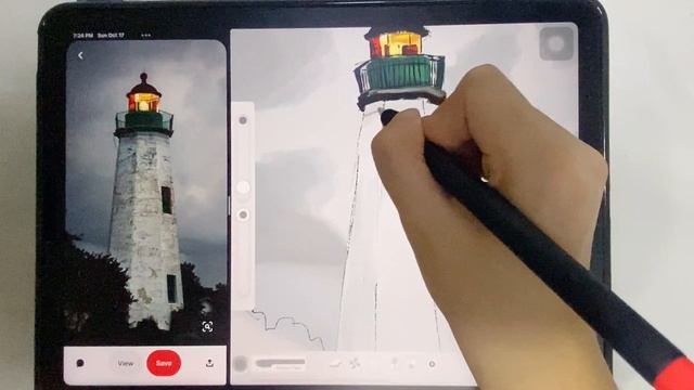 [Art Set 4] Lighthouse -Art Tutorial Vlog#7 смотреть онлайн