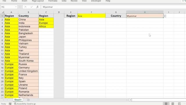 EXCEL: How to create a dependent list box in excel смотреть онлайн