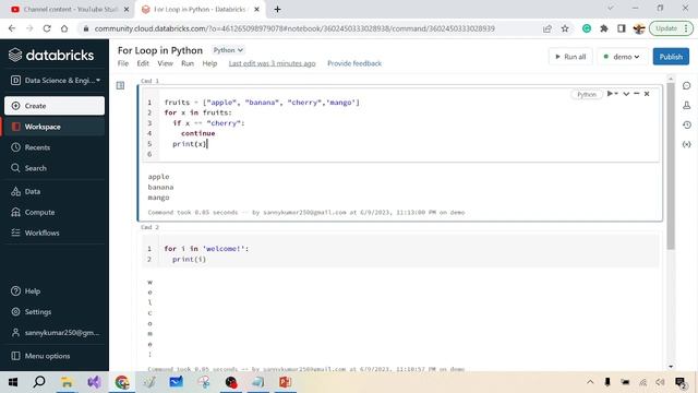 27- For loop | Break | Continue | Range function | Nested | Else Statement in Python in Hindi смотреть онлайн