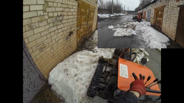 Кидаю снег экскаватором с камерой ГОПРО смотреть онлайн