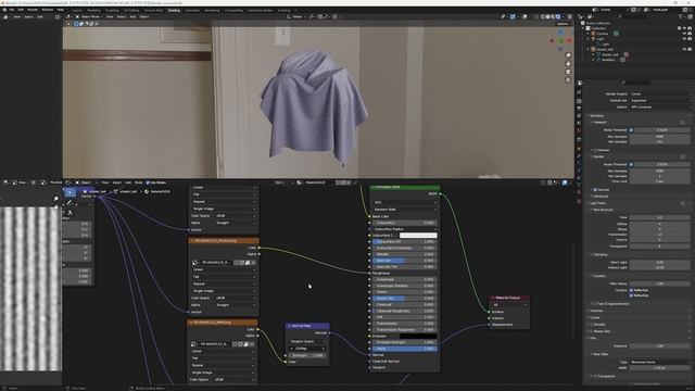 How to Use Fabric Texture Maps in Blender смотреть онлайн