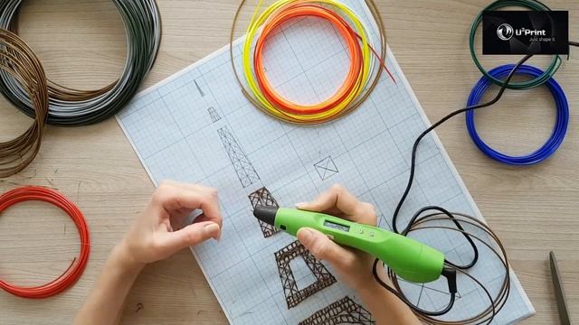 Как нарисовать Эйфелеву башню 3D ручкой. DIY. 3D pen art смотреть онлайн