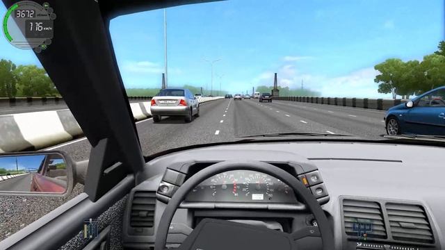 City Car Driving-ШАШКИ НА ТРАССЕ-ОБЗОР ЛАДА ВАЗ 2110-Пацанский ВАЗ-2110 смотреть онлайн