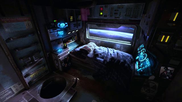 USCSS Nostromo | SPACE CABIN SOUNDS | Sci-fi & Computer Noises, Low Drone Engine Noise