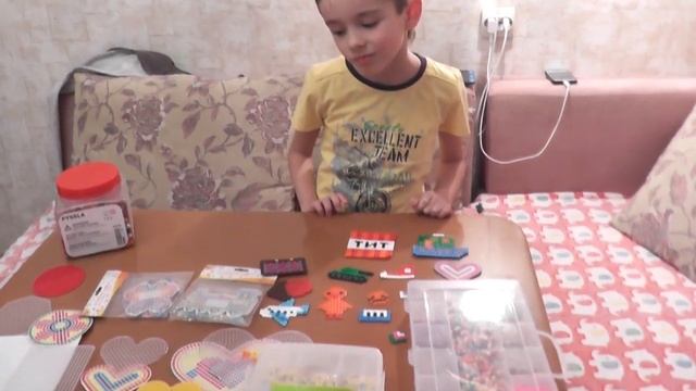 #VLOG #Термомозаика Наборы термомозаики*Самое увлекательное занятие для детей смотреть онлайн