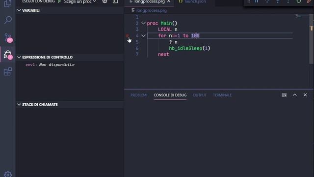 Harbour VSCode - attach to process chooising смотреть онлайн