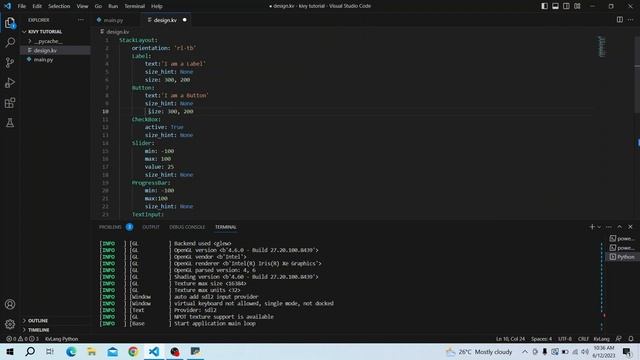 Kivy Layouts Video Tuttorial смотреть онлайн