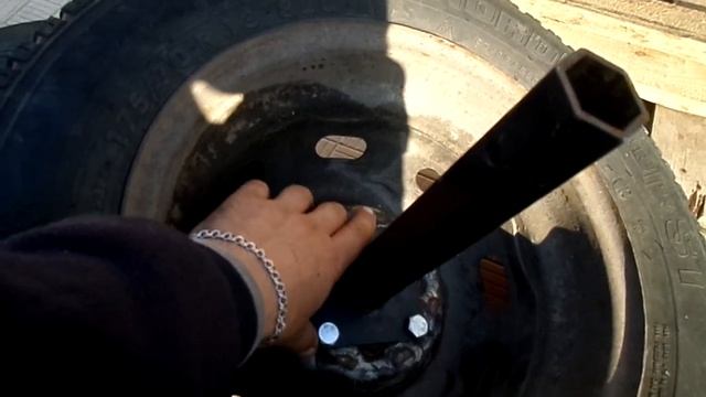 Жигулевские колеса на мотоблок. смотреть онлайн