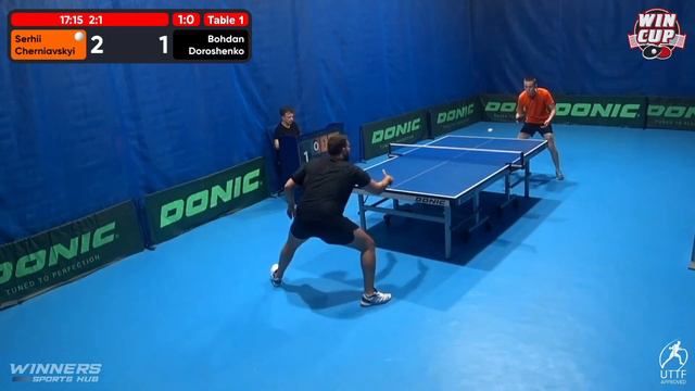 11:30 Serhii Cherniavskyi 3-0 Bohdan Doroshenko West 1 WIN CUP 20.07.2022 | TABLE TENNIS WINCUP
