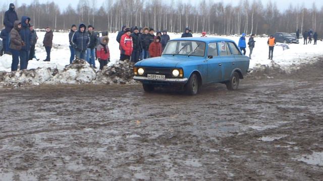 Ралли спринт Карачев 31.01.16 финиш второго заезда. смотреть онлайн
