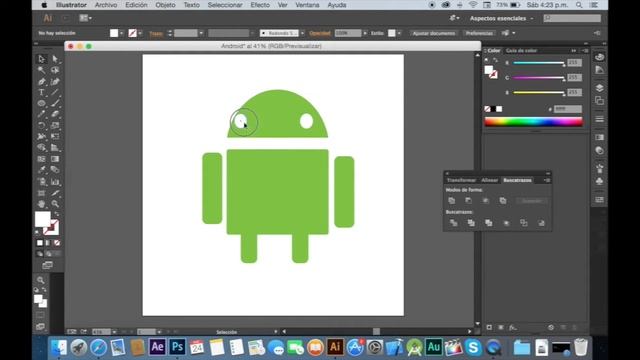 Timelapse - Adobe Illustrator, dibujando el robot de Android смотреть онлайн