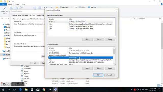 Set JAVA HOME Variable On Windows 10 смотреть онлайн