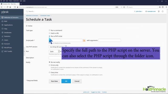 How to create Scheduled Tasks in Plesk HostPinnacle смотреть онлайн