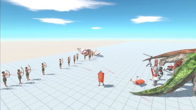3 DRAGONS DEFEND THE CASTLE against all units - animal revolt battle simulator - arbs - wyvern смотреть онлайн