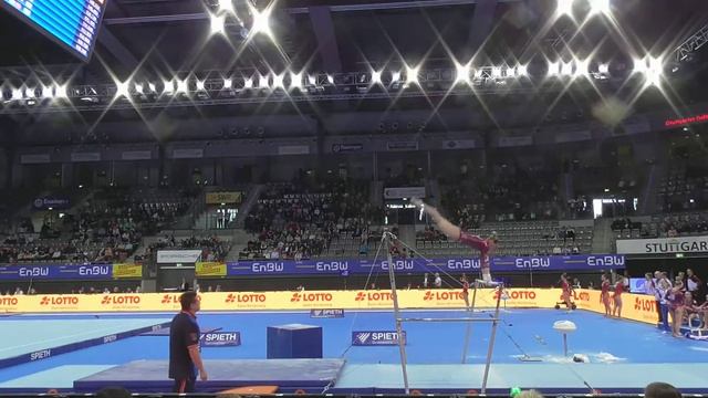 Victoria Komova Uneven Bars Team Challenge EnBW DTB-Pokal 2018 #Stuttgart2019 смотреть онлайн