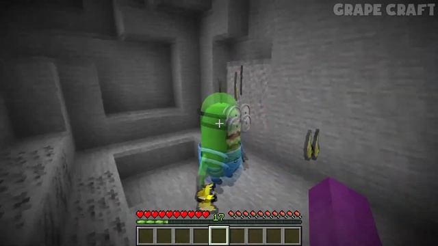 THIS is MINION ZOMBIE TRAIN in MINECRAFT! HOW TO SURVIVE from 1000 ARMY MINION ZOMBIES? смотреть онлайн